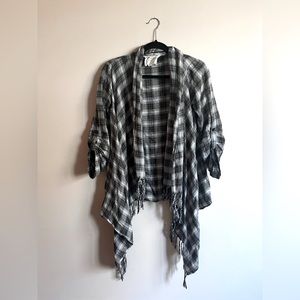 Lightweight Plaid Cardigan